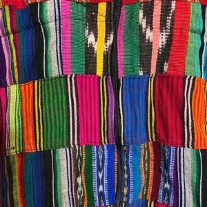 Vintage Patchwork Jacket Colorful Woven Striped Boho Ethnic Festival Statement